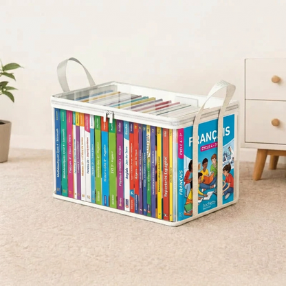 📦Sac de Stockage Transparent Extra-Robuste avec Fermeture – Parfait pour Vêtements, Couettes et Rangement🔴