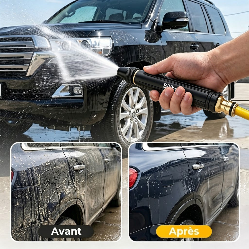 🎃50 % de réduction — Dernier jour丨Billhol® 🏆Pistolet à eau haute pression pour lavage de voiture à domicile, indispensable pour arroser les plantes et les légumes, ainsi que pour laver la voiture.🎃