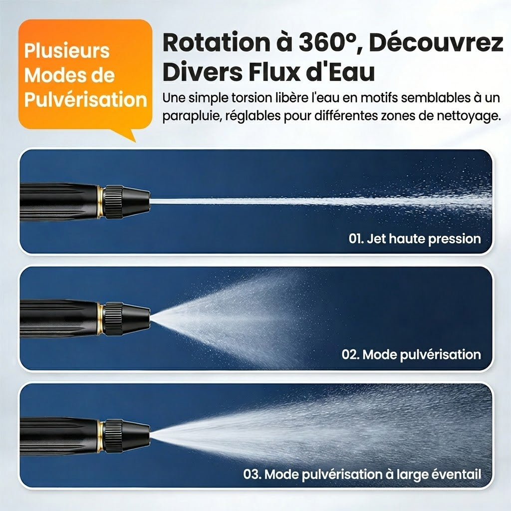 🎃50 % de réduction — Dernier jour丨Billhol® 🏆Pistolet à eau haute pression pour lavage de voiture à domicile, indispensable pour arroser les plantes et les légumes, ainsi que pour laver la voiture.🎃