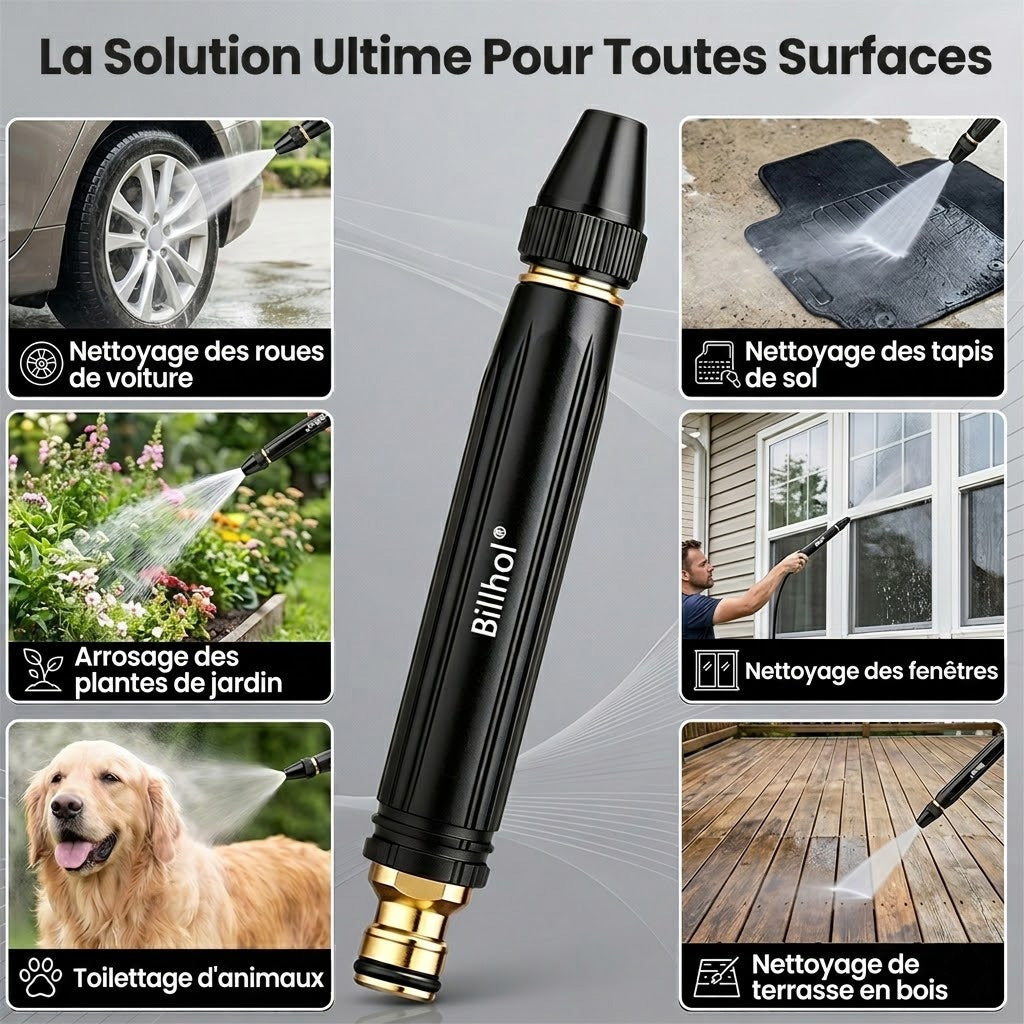 🎃50 % de réduction — Dernier jour丨Billhol® 🏆Pistolet à eau haute pression pour lavage de voiture à domicile, indispensable pour arroser les plantes et les légumes, ainsi que pour laver la voiture.🎃
